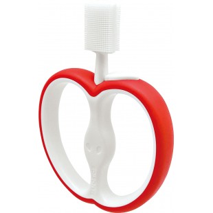 日本 Edison 香蕉手环硅胶牙刷 (红色) 6个月+